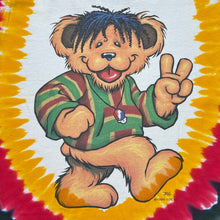 Load image into Gallery viewer, Vintage 1999 Liquid Blue Grateful Dead Rasta Bear Tie Dye Band Tee
