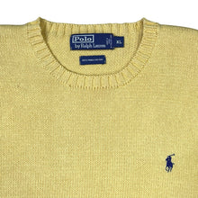 Load image into Gallery viewer, Polo Ralph Lauren Pastel Yellow Pullover Knit Pima Cotton Sweater

