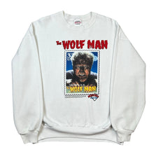 Load image into Gallery viewer, Vintage 1997 Universal The Wolf Man Monsters Scare Mail Stamp Crewneck Sweatshirt
