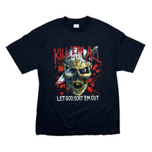 Load image into Gallery viewer, NWOT Skull Solider Kill Em All Let God Sort Em Out Thunder Sportswear Tee
