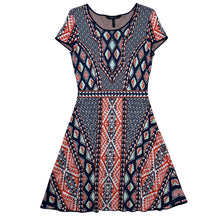 Load image into Gallery viewer, Women’s BCBGMAXAZRIA Kayla Geometric Knit Dress
