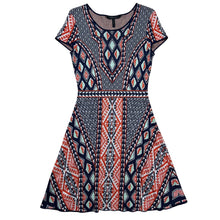 Load image into Gallery viewer, Women’s BCBGMAXAZRIA Kayla Geometric Knit Dress

