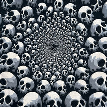 Load image into Gallery viewer, Vintage 1992 Liquid Blue Chris Pinkerton Skulls AOP Tee
