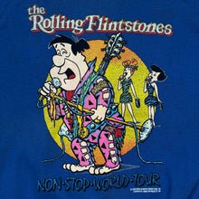 Load image into Gallery viewer, NWT Vintage 1988 The Rolling Flintstones Non Stop World Tour Parody Crewneck Sweatshirt
