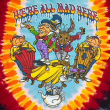Load image into Gallery viewer, 2014 Liquid Blue Alice In Wonderland All Mad Tie Dye Tee
