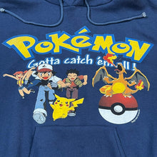Load image into Gallery viewer, Vintage 1999 Nintendo Pokemon Gotta Catch Em All Anime Promo Hoodie Sweatshirt

