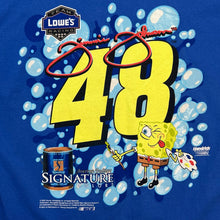 Load image into Gallery viewer, Vintage 2003 Nickelodeon SpongeBob Lowe’s Team Racing NASCAR Tee
