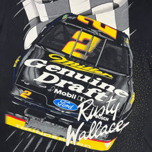 Load image into Gallery viewer, Vintage Rusty Wallace Miller Genuine Draft NASCAR AOP Tee
