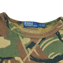 Load image into Gallery viewer, Polo Ralph Lauren Patch Spell Out Camo Crewneck Pullover Sweatshirt

