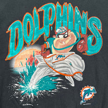 Load image into Gallery viewer, Vintage 1997 Miami Dolphins Football Taz Looney Tunes Crewneck Sweatshirt

