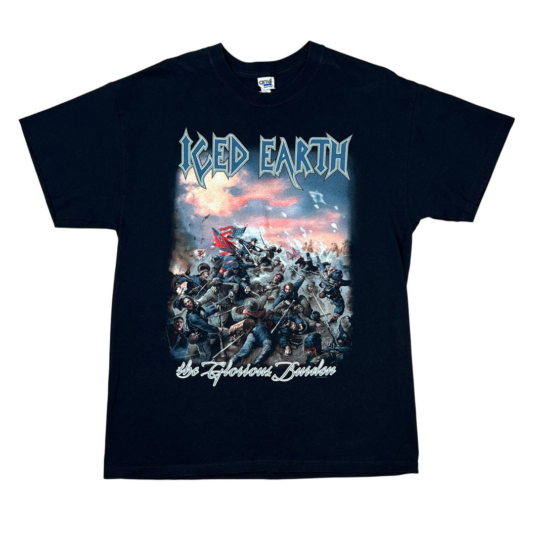 2014 Iced Earth The Glorious Burden Heavy Metal Band Tee