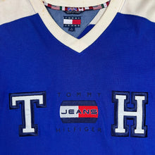 Load image into Gallery viewer, Vintage Tommy Hilfiger Jeans Flags USA Cotton Hockey Jersey
