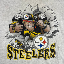 Load image into Gallery viewer, Vintage 1993 Pittsburgh Steelers Football Break Through Tee
