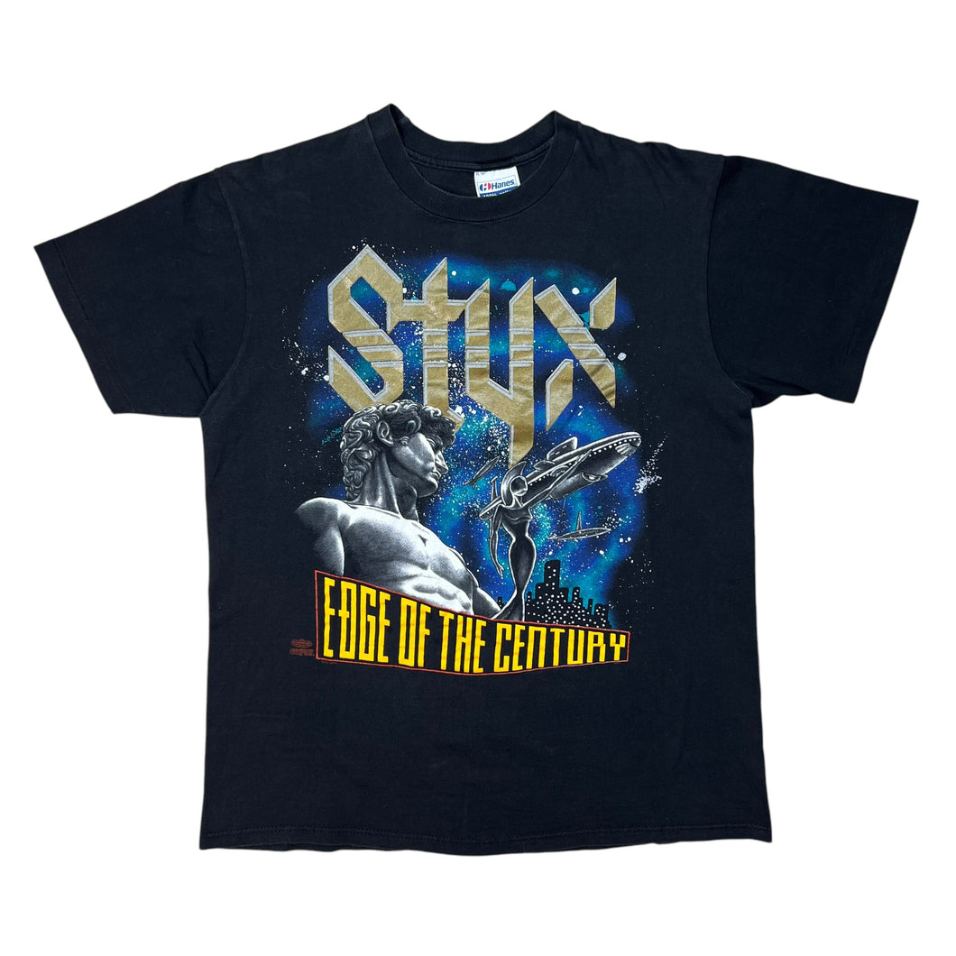 Vintage 1991 Styx Edge Of The Century Band Tee