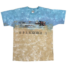 Load image into Gallery viewer, Vintage Star Wars Episode I Tie Dye Movie Promo Tee
