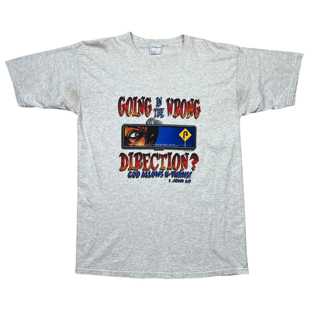Vintage God Allows U-Turns Religious Tee