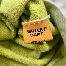 Load image into Gallery viewer, Gallery Dept. French Zip Lime Tie Dye Spell Out Hoodie Sweatshirt
