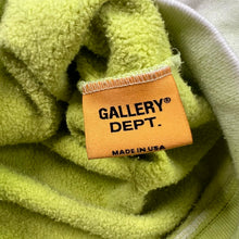 Load image into Gallery viewer, Gallery Dept. French Zip Lime Tie Dye Spell Out Hoodie Sweatshirt
