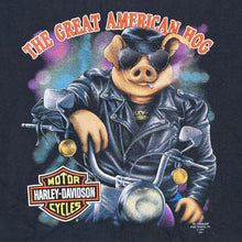Load image into Gallery viewer, Vintage 1992 Harley Davidson The Great American Hog 3D Emblem Tee

