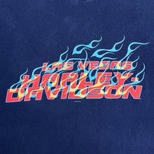 Load image into Gallery viewer, Vintage 2002 Harley Davidson Flame Las Vegas Spell Out Tee
