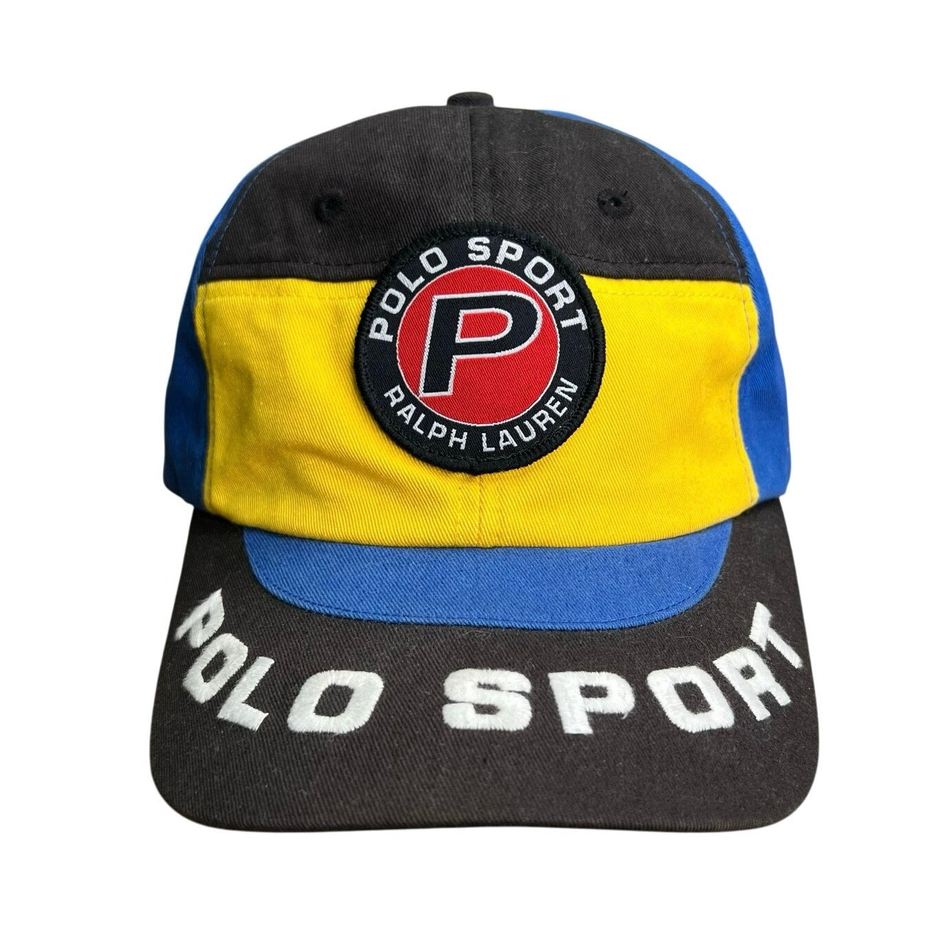 Vintage Polo Sport Ralph Lauren Brim Spell Out StrapBack Hat