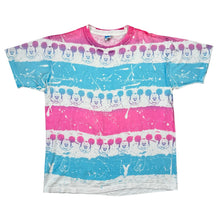 Load image into Gallery viewer, Vintage Disney Mickey Mouse Splatter Stripes AOP Tee
