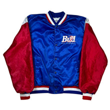 Load image into Gallery viewer, Vintage Budweiser Pro Football Bottles Satin Jacket
