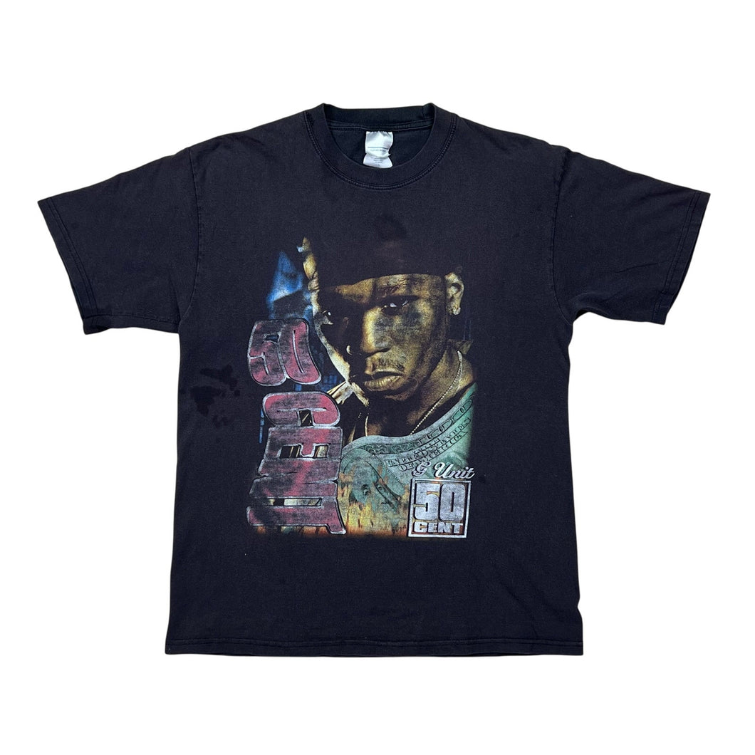 Vintage 50 Cent Get Rich Or Die Tryin’ Parking Lot Bootleg Rap Tee