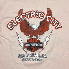 Load image into Gallery viewer, Vintage 1989 Harley Davidson Killer At The Beach Electric City Whale Tee
