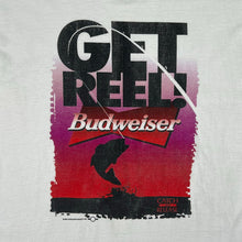 Load image into Gallery viewer, Vintage 1999 Budweiser Get Reel Fishing Beer Promo Tee

