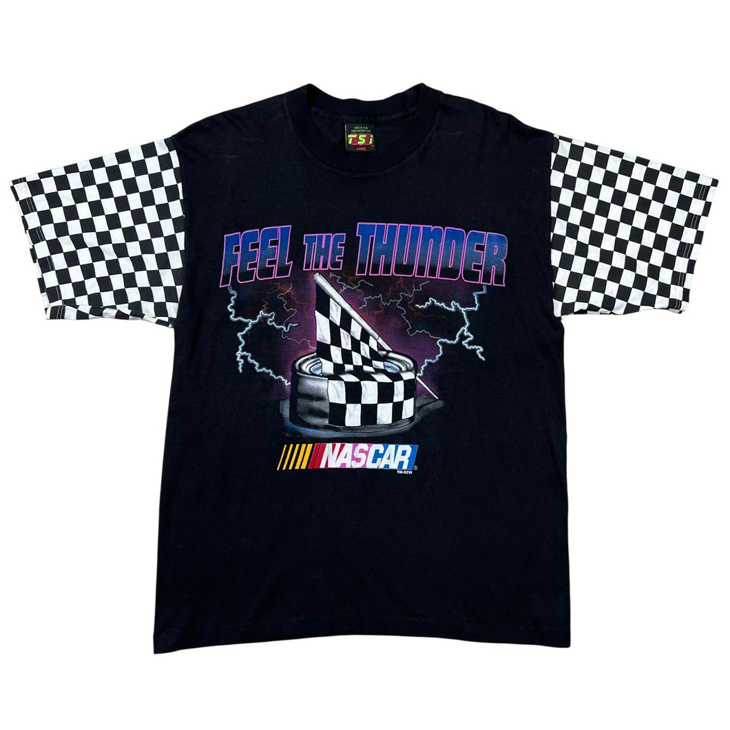Vintage 1996 NASCAR Feel The Thunder Tee