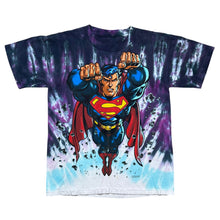 Load image into Gallery viewer, Vintage 1997 DC Comics Superman Tie Dye Tee
