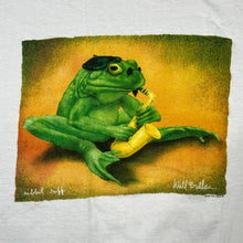 Load image into Gallery viewer, Vintage 1996 Will Bullas Ribbit Riff Jazz Frog Art Tee
