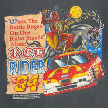 Load image into Gallery viewer, Vintage 1997 Bill Elliot Red Rider Knight McDonalds Promo NASCAR Tee
