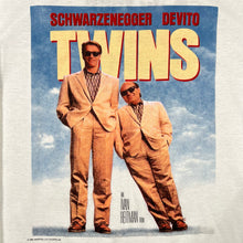 Load image into Gallery viewer, Vintage 1988 Twins Schwarzenegger Devito Movie Promo Long Sleeve Tee
