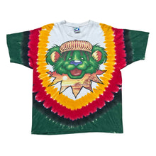 Load image into Gallery viewer, Vintage 1999 Liquid Blue Grateful Dead Rasta Bear Tie Dye Band Tee
