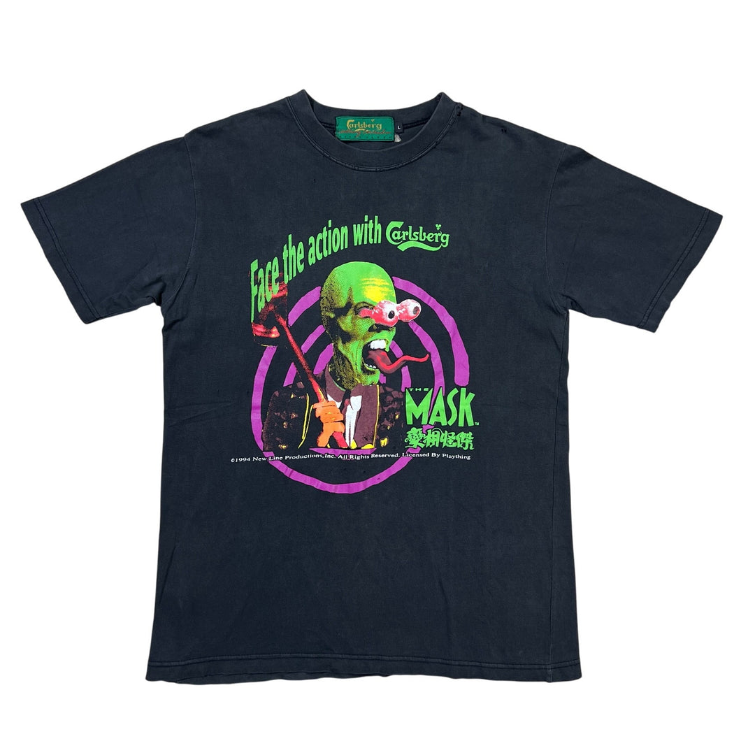Vintage 1994 The Mask Carlsberg Beer Movie Promo Tee
