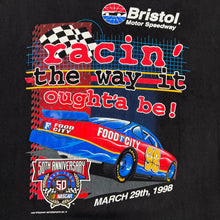 Load image into Gallery viewer, Vintage 1998 Bristol Speedway Food City 500 NASCAR Tee
