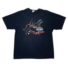 Load image into Gallery viewer, 2010 Harley Davidson Rocks Guitar Motorcycle Exhaust Tee
