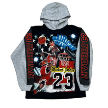 Load image into Gallery viewer, Vintage Michael Jordan Amairican Dream Big Print Euro Bootleg Hoodie Sweatshirt
