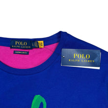 Load image into Gallery viewer, NWT Polo Ralph Lauren Brushstroke Spell Out Color Block Tee

