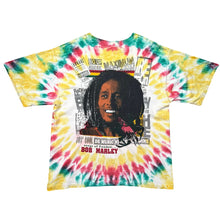 Load image into Gallery viewer, Vintage Bob Marley Songs Of Freedom Big Print Tie Dye Tee
