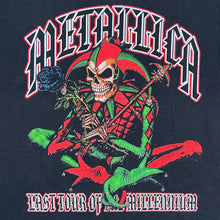 Load image into Gallery viewer, Vintage 2000 Metallica Last Tour Of The Millennium Grim Reaper Jester Tee
