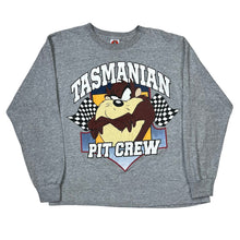 Load image into Gallery viewer, Vintage 1997 Looney Tunes Taz Tasmanian Pit Crew Long Sleeve Tee
