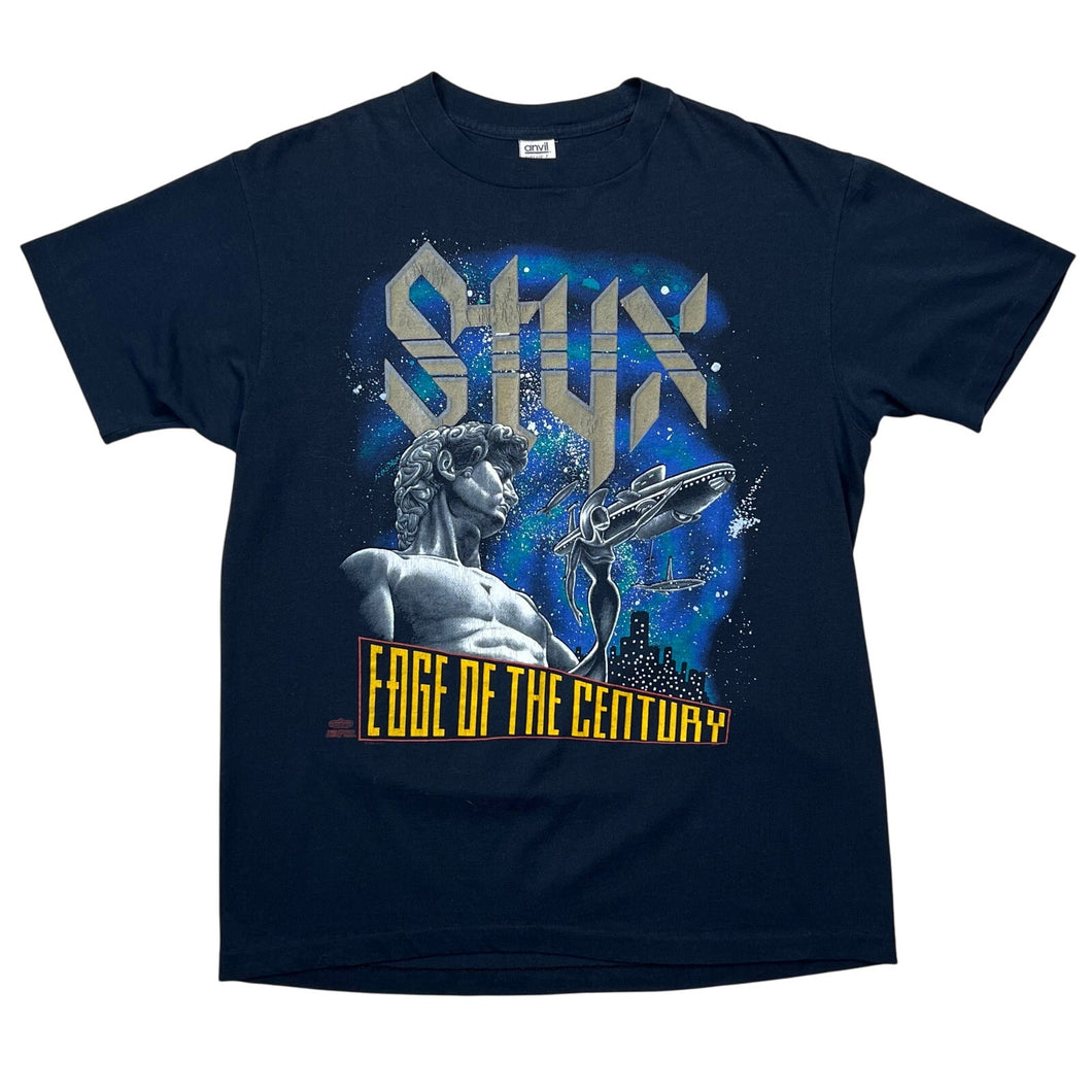 Vintage 1991 Styx Edge Of The Century Tour Tee