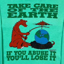 Load image into Gallery viewer, Vintage 1989 Blackthorn Dragon Nest Take Care Of The Earth Abuse it Lose It Long Sleeve Tee

