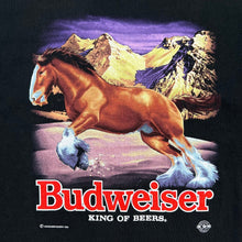 Load image into Gallery viewer, Vintage 1993 Budweiser Clydesdale Mountain Range Beer Promo Tee
