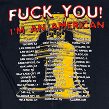 Load image into Gallery viewer, Vintage Ted Nugent F*ck You I’m An American Tour Tee
