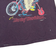 Load image into Gallery viewer, Vintage 1993 Harley Davidson Looney Tunes Taz Rock N Roll Striped Tee
