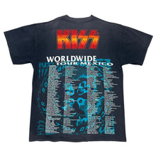 Load image into Gallery viewer, Vintage Kiss Worldwide Tour Mexico Parking Lot Bootleg AOP Band Tee
